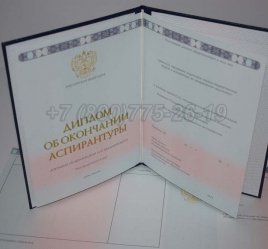 Диплом Аспирантуры 2022г в Екатеринбурге