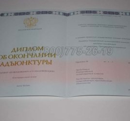 Диплом Адъюнктуры 2017г в Екатеринбурге